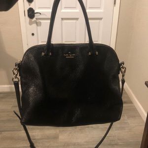 Kate Spade ♠️ Black Leather Satchel Pulse